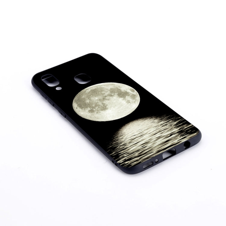 Moon Painted Pattern Soft TPU Case for Galaxy A40