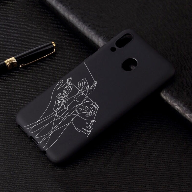 Five Hands Painted Pattern Soft TPU Case for Galaxy A40