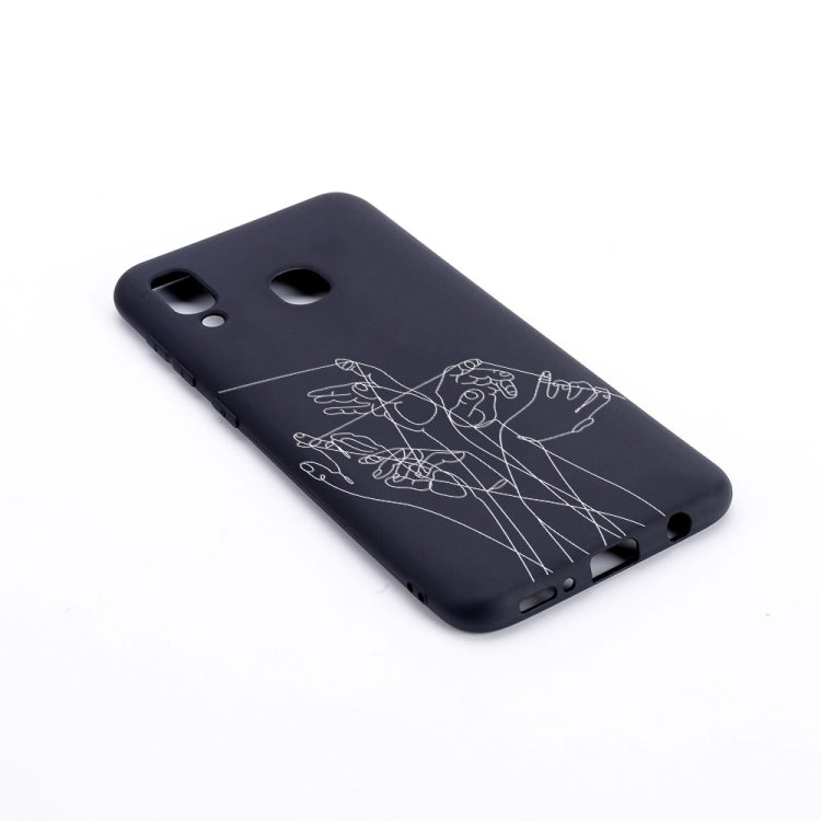 Five Hands Painted Pattern Soft TPU Case for Galaxy A40