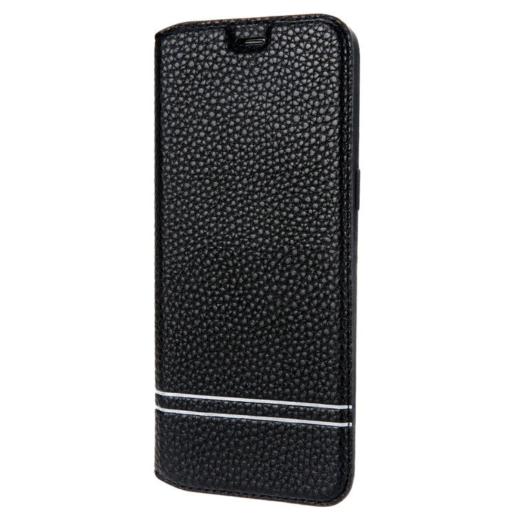 For Galaxy S8 Litchi Texture Horizontal Flip Leather Case with Holder & Card Slots