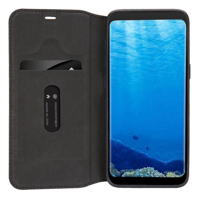 For Galaxy S8 Litchi Texture Horizontal Flip Leather Case with Holder & Card Slots