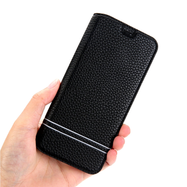 For Galaxy S8 Litchi Texture Horizontal Flip Leather Case with Holder & Card Slots