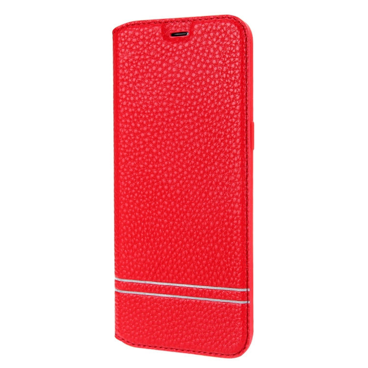 For Galaxy S8 Litchi Texture Horizontal Flip Leather Case with Holder & Card Slots