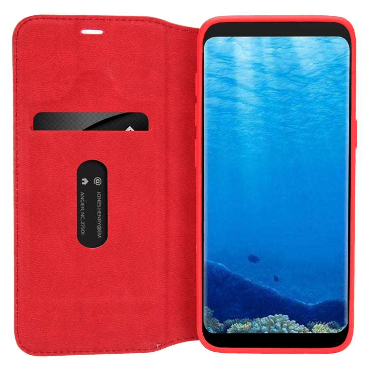 For Galaxy S8 Litchi Texture Horizontal Flip Leather Case with Holder & Card Slots