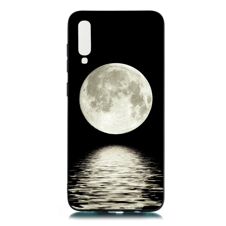 Moon Painted Pattern Soft TPU Case for Galaxy A70