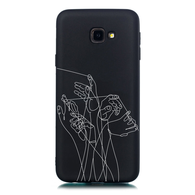 Five Hands Painted Pattern Soft TPU Case for Galaxy J4+