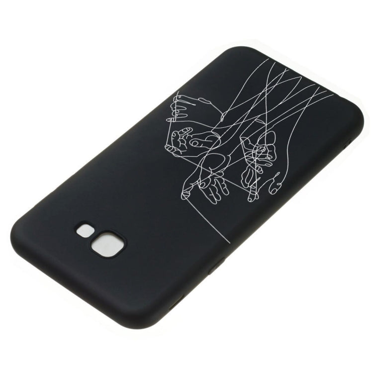 Five Hands Painted Pattern Soft TPU Case for Galaxy J4+