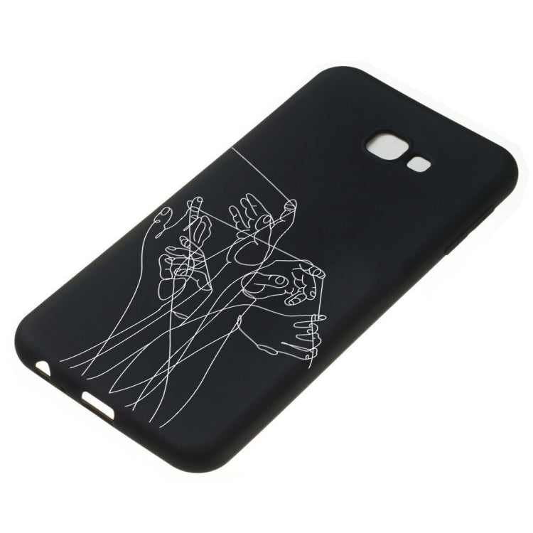 Five Hands Painted Pattern Soft TPU Case for Galaxy J4+