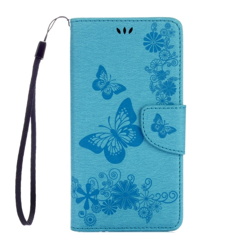 For Galaxy Note 7 / N930 Pressed Flowers Butterfly Pattern Horizontal Flip Leather Case with Magnetic Buckle & Holder & Card Slots & Wallet