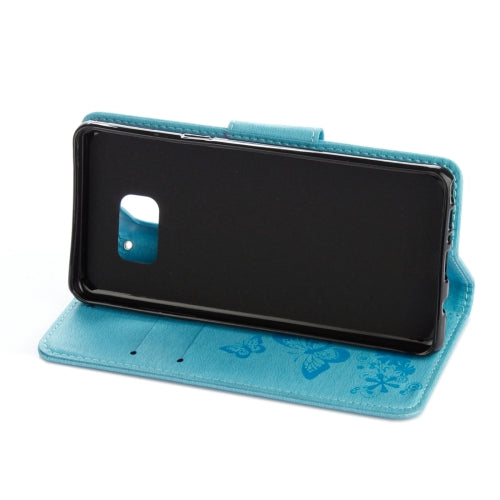For Galaxy Note 7 / N930 Pressed Flowers Butterfly Pattern Horizontal Flip Leather Case with Magnetic Buckle & Holder & Card Slots & Wallet