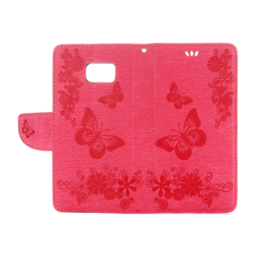 For Galaxy Note 7 / N930 Pressed Flowers Butterfly Pattern Horizontal Flip Leather Case with Magnetic Buckle & Holder & Card Slots & Wallet