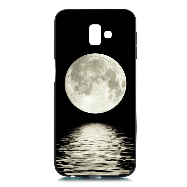 Moon Painted Pattern Soft TPU Case for Galaxy J6+