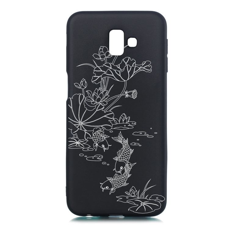 Lotus Pond Painted Pattern Soft TPU Case for Galaxy J6+