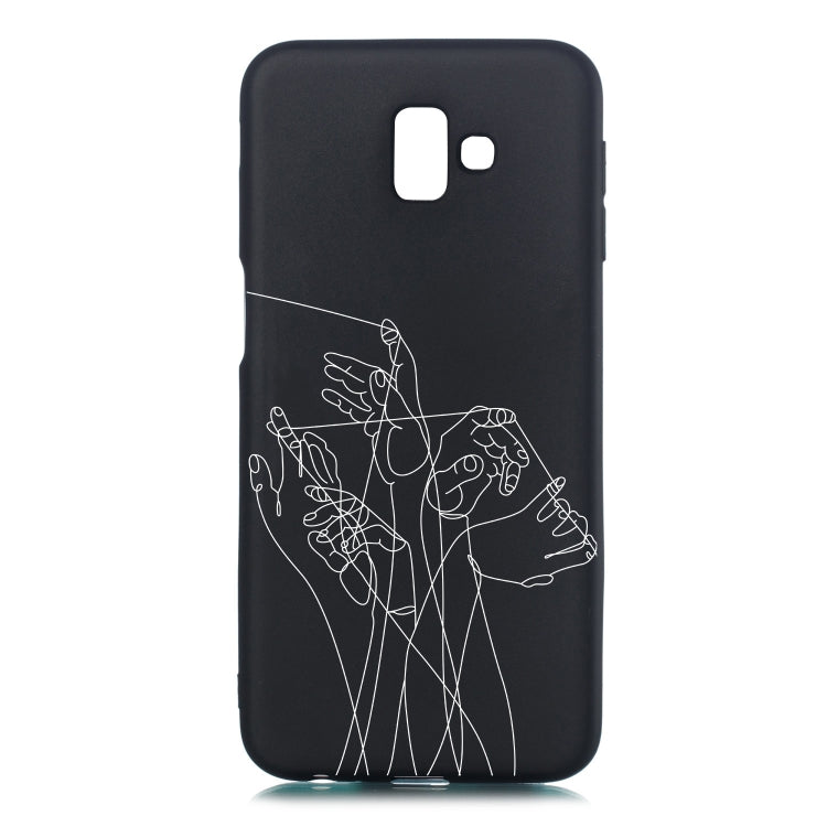 Five Hands Painted Pattern Soft TPU Case for Galaxy J6+