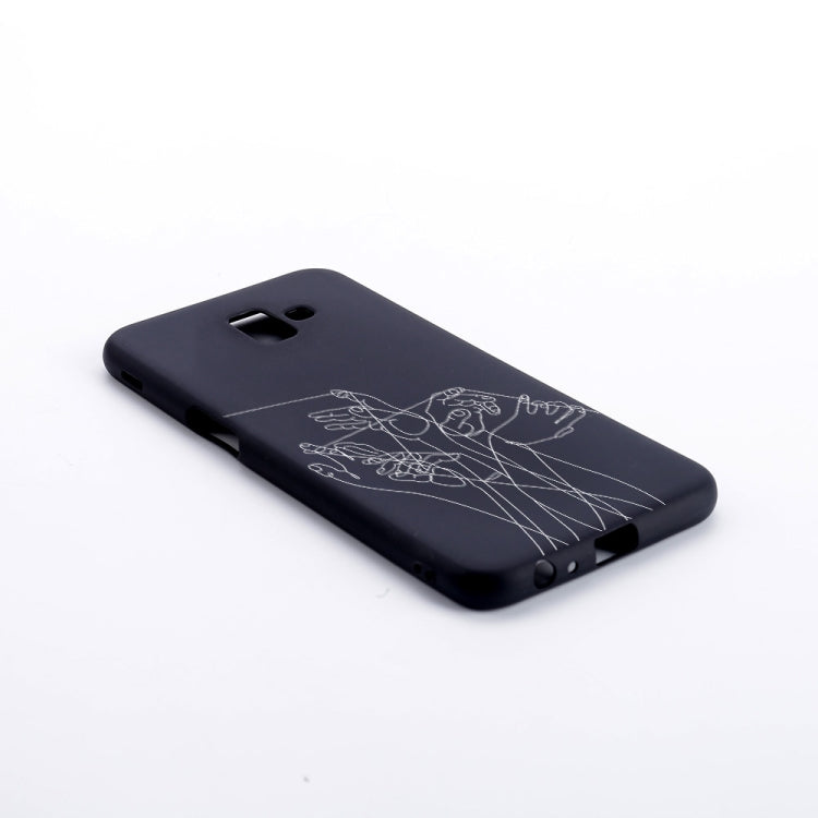 Five Hands Painted Pattern Soft TPU Case for Galaxy J6+