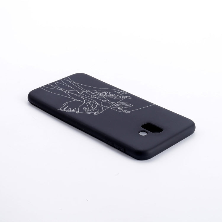 Five Hands Painted Pattern Soft TPU Case for Galaxy J6+