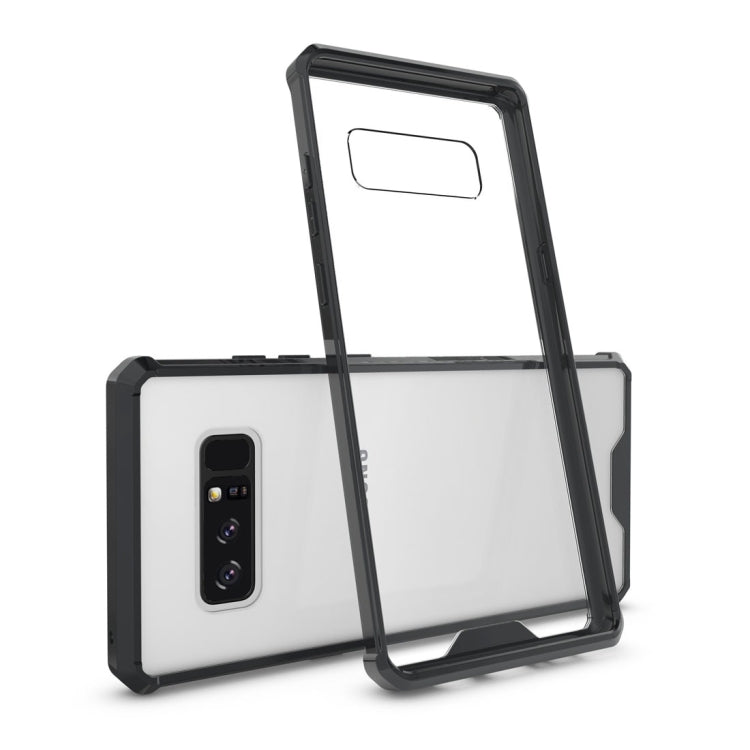 For Galaxy Note 8 Shockproof Acrylic + TPU Transparent Armor Protective Back Cover Case