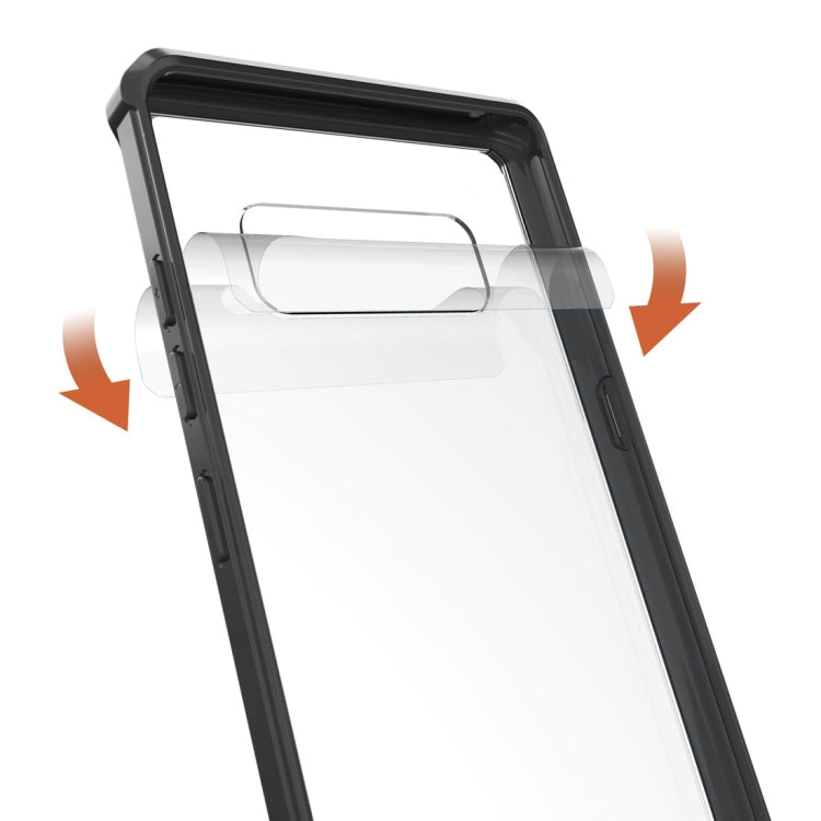 For Galaxy Note 8 Shockproof Acrylic + TPU Transparent Armor Protective Back Cover Case