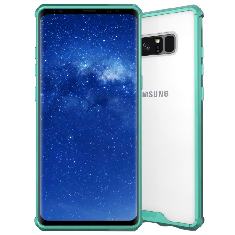 For Galaxy Note 8 Shockproof Acrylic + TPU Transparent Armor Protective Back Cover Case