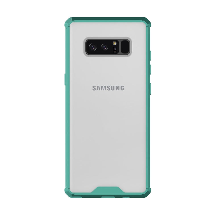 For Galaxy Note 8 Shockproof Acrylic + TPU Transparent Armor Protective Back Cover Case