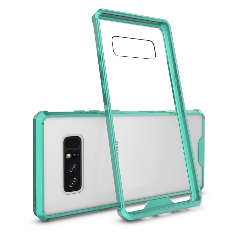 For Galaxy Note 8 Shockproof Acrylic + TPU Transparent Armor Protective Back Cover Case