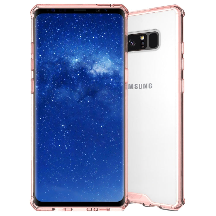 For Galaxy Note 8 Shockproof Acrylic + TPU Transparent Armor Protective Back Cover Case