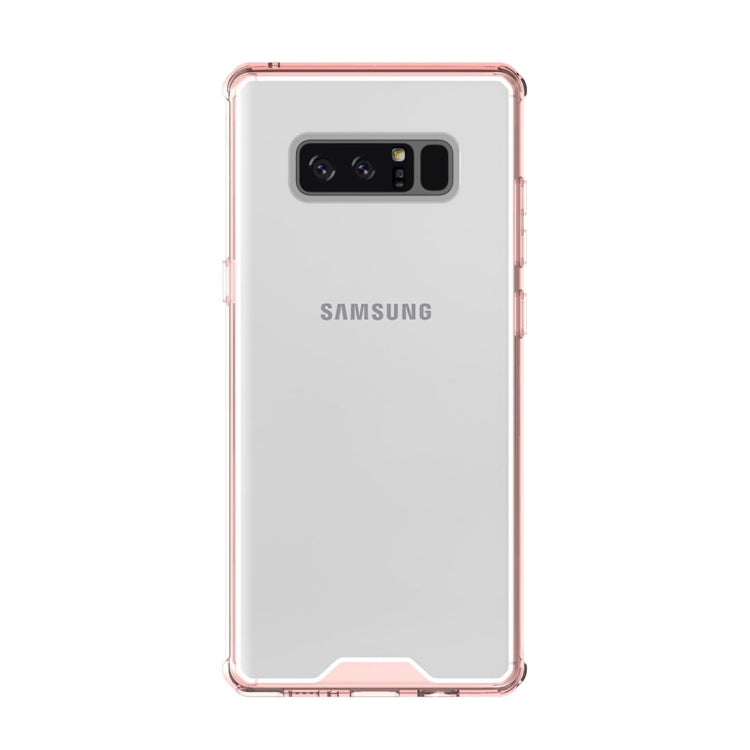 For Galaxy Note 8 Shockproof Acrylic + TPU Transparent Armor Protective Back Cover Case
