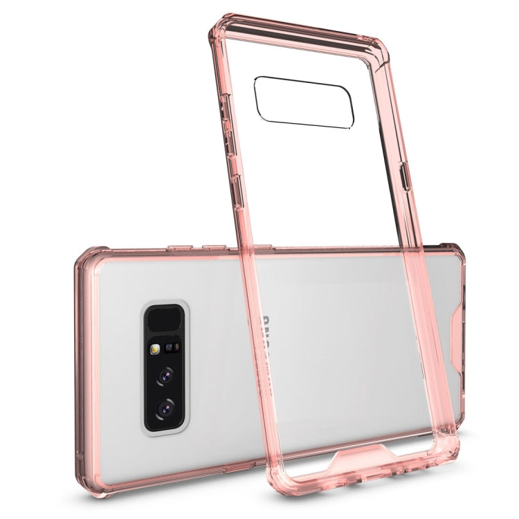 For Galaxy Note 8 Shockproof Acrylic + TPU Transparent Armor Protective Back Cover Case