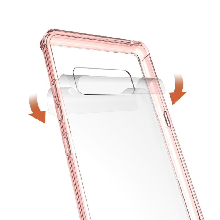 For Galaxy Note 8 Shockproof Acrylic + TPU Transparent Armor Protective Back Cover Case