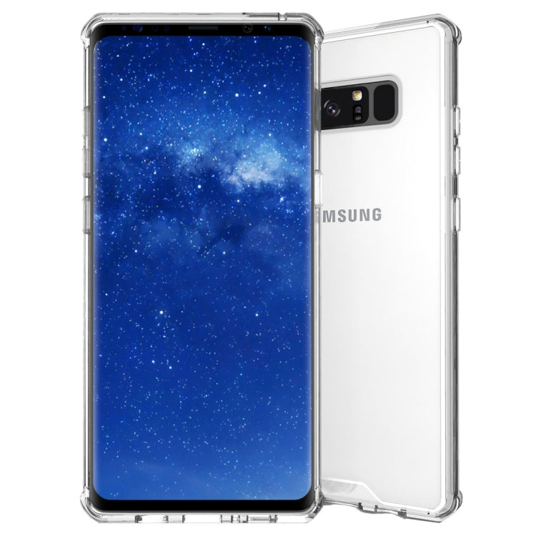 For Galaxy Note 8 Shockproof Acrylic + TPU Transparent Armor Protective Back Cover Case