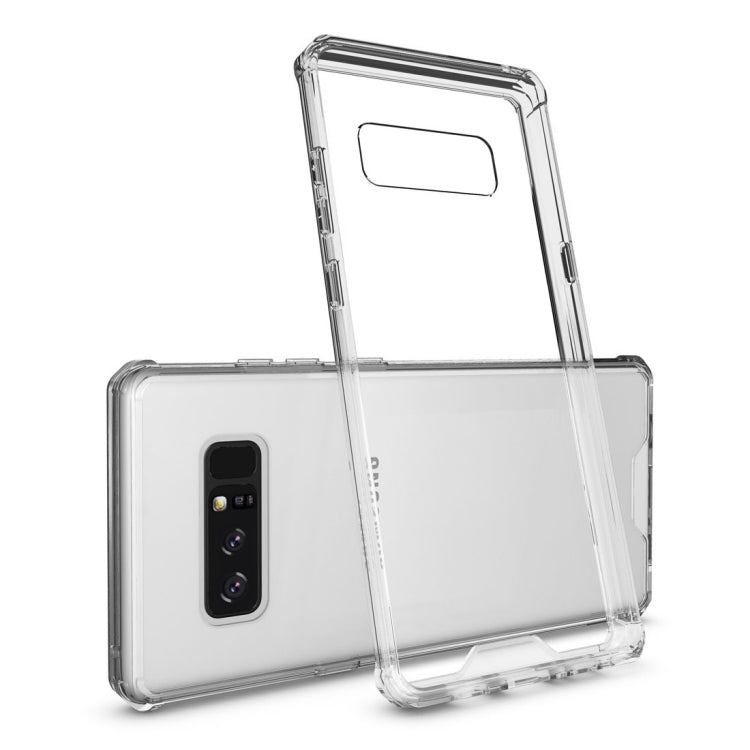 For Galaxy Note 8 Shockproof Acrylic + TPU Transparent Armor Protective Back Cover Case