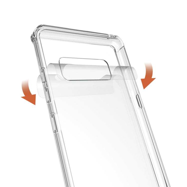 For Galaxy Note 8 Shockproof Acrylic + TPU Transparent Armor Protective Back Cover Case