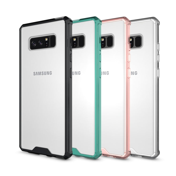 For Galaxy Note 8 Shockproof Acrylic + TPU Transparent Armor Protective Back Cover Case