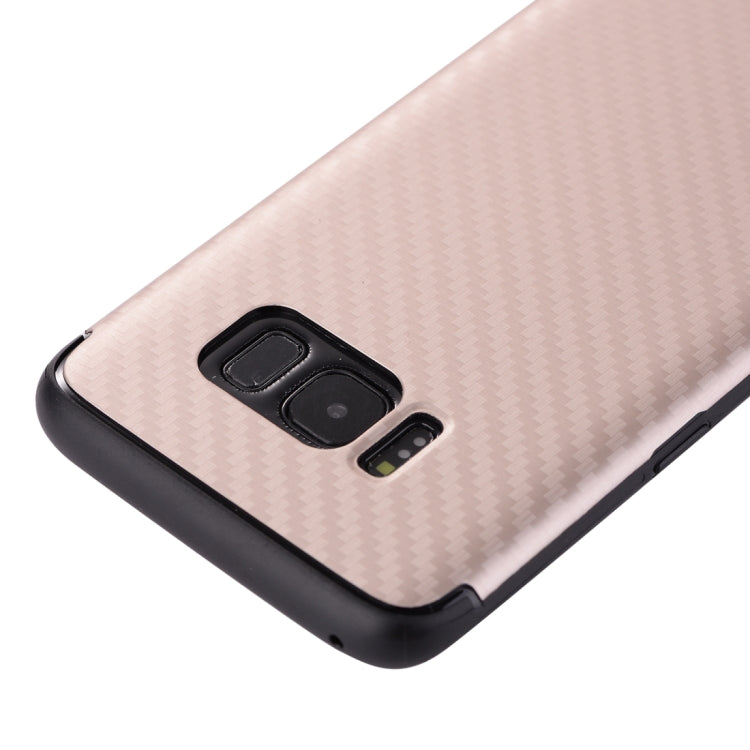For Galaxy S8+ / G955 Knit Texture TPU Dropproof Protective Back Cover Case(Gold)