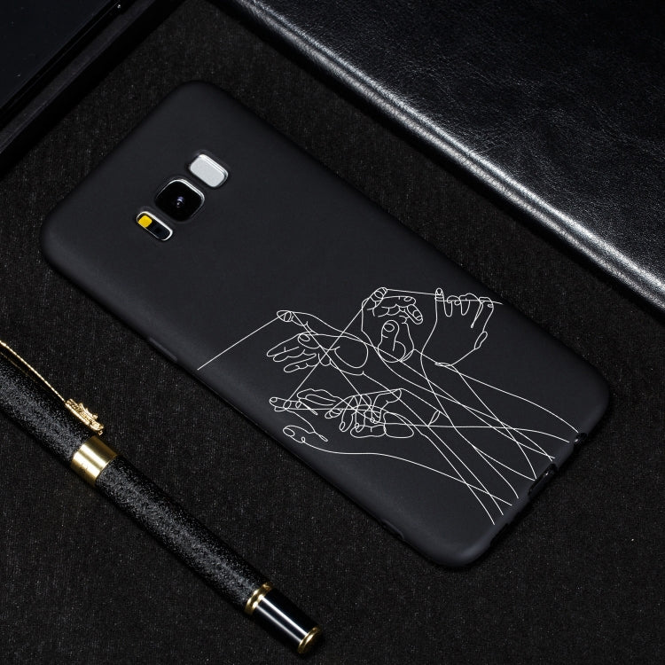 Five Hands Painted Pattern Soft TPU Case for Galaxy S8