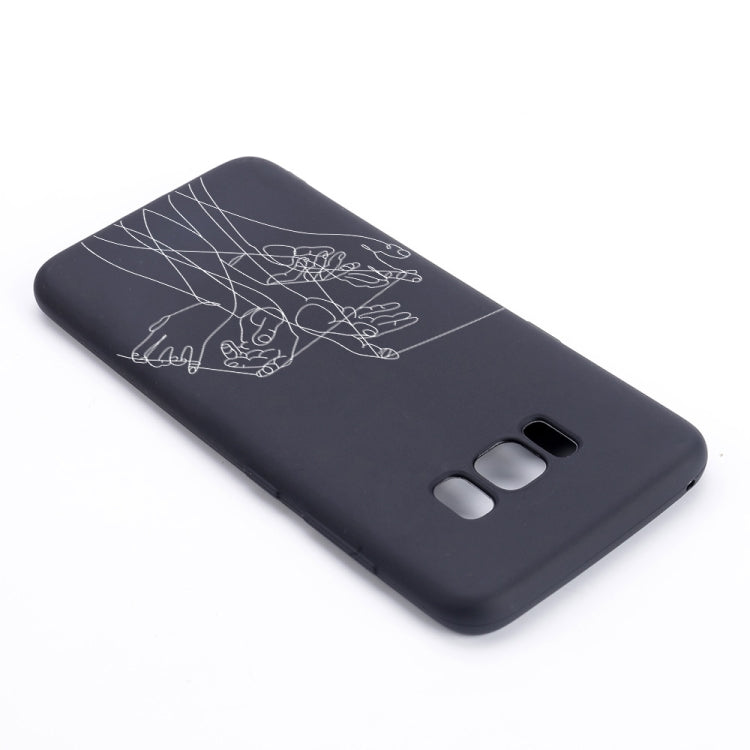 Five Hands Painted Pattern Soft TPU Case for Galaxy S8+