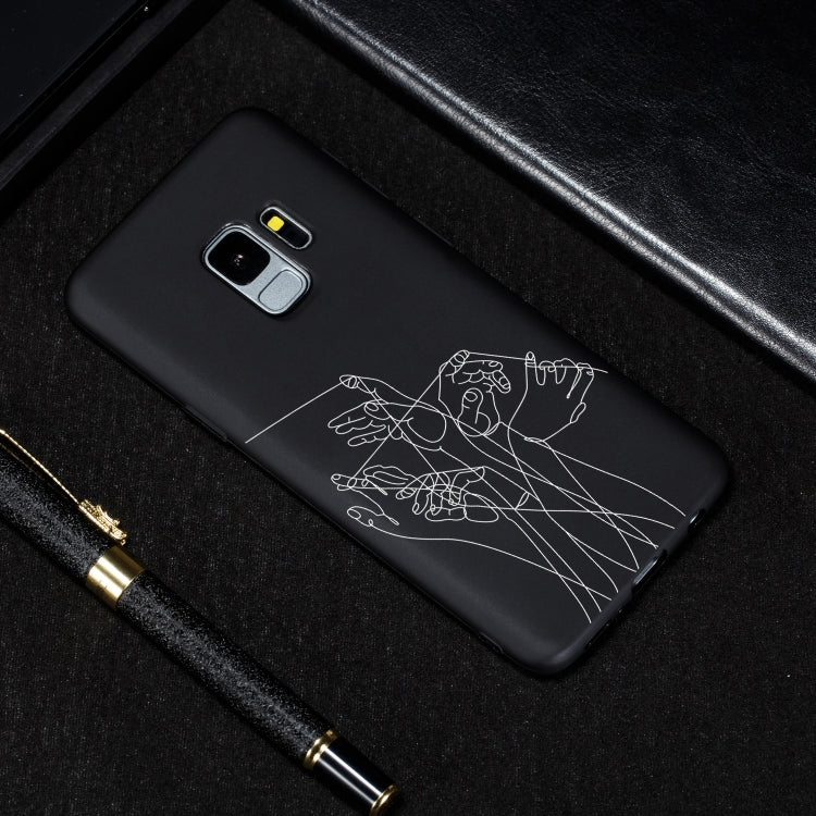 Five Hands Painted Pattern Soft TPU Case for Galaxy S9+