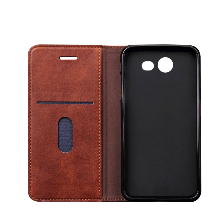 For Galaxy J7 (2017) (US Version) Retro Crazy Horse Texture Horizontal Flip Leather Case with Holder & Card Slots & Wallet