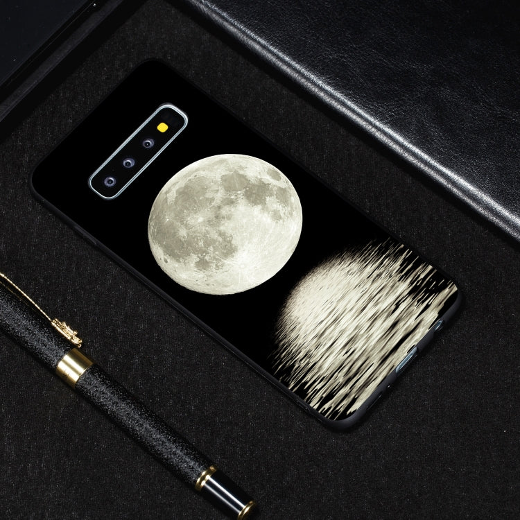 Moon Painted Pattern Soft TPU Case for Galaxy S10