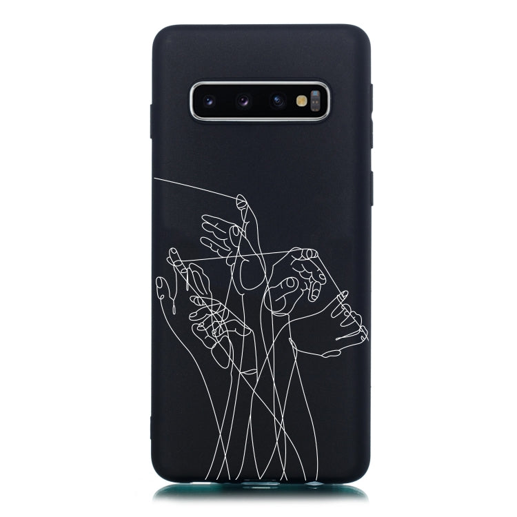 Five Hands Painted Pattern Soft TPU Case for Galaxy S10