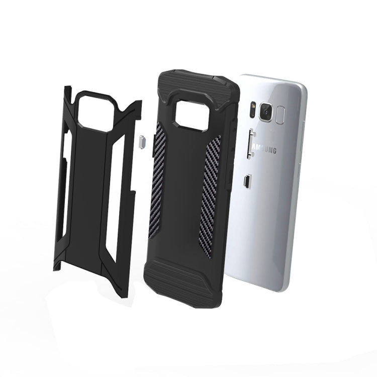 For Galaxy S8 TPU + PC Steel Armor Combination Case