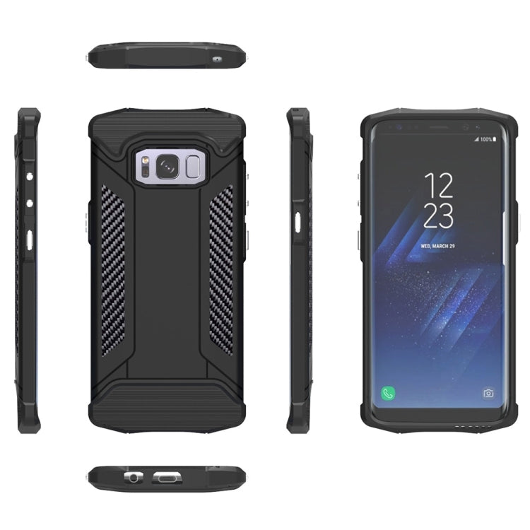 For Galaxy S8 TPU + PC Steel Armor Combination Case