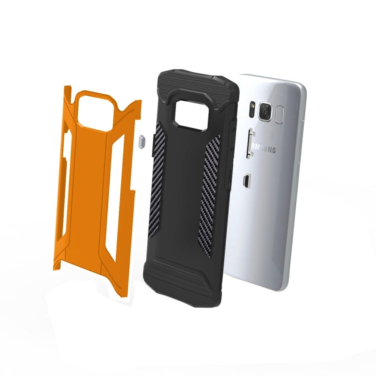 For Galaxy S8 TPU + PC Steel Armor Combination Case