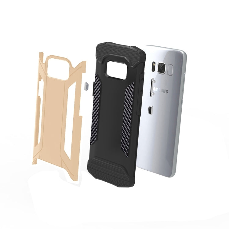 For Galaxy S8 TPU + PC Steel Armor Combination Case
