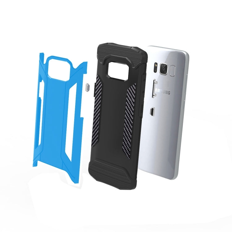 For Galaxy S8 TPU + PC Steel Armor Combination Case