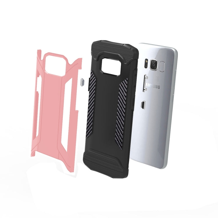 For Galaxy S8 TPU + PC Steel Armor Combination Case