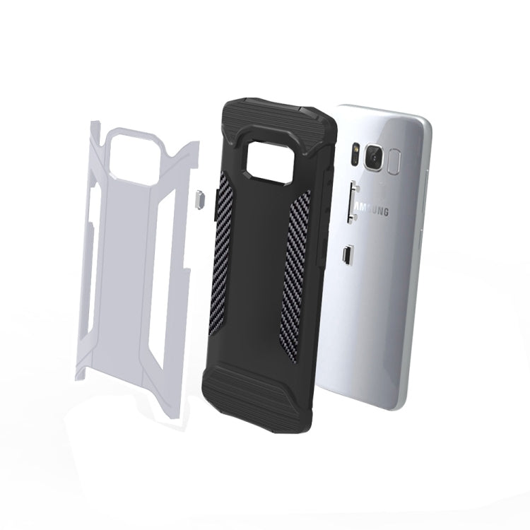 For Galaxy S8 TPU + PC Steel Armor Combination Case