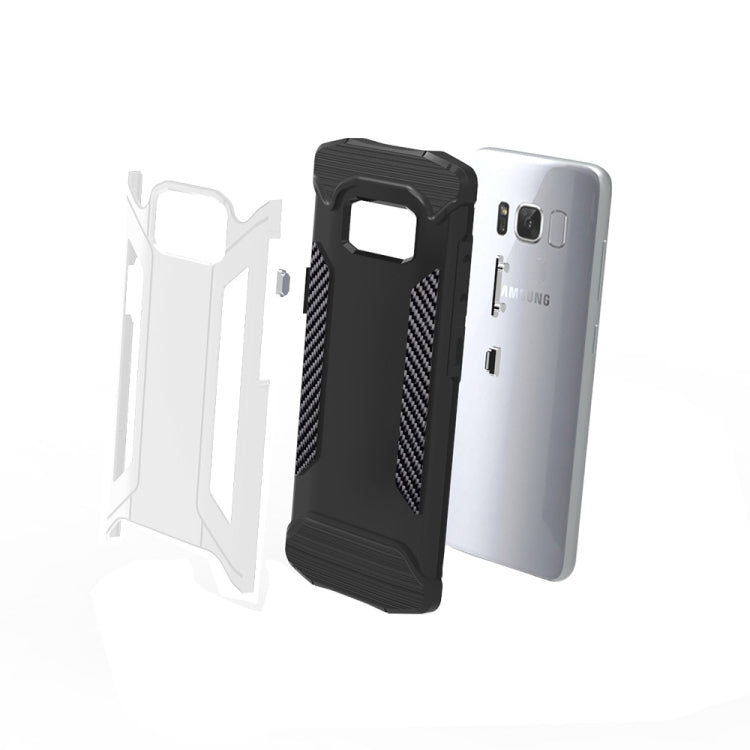 For Galaxy S8 TPU + PC Steel Armor Combination Case