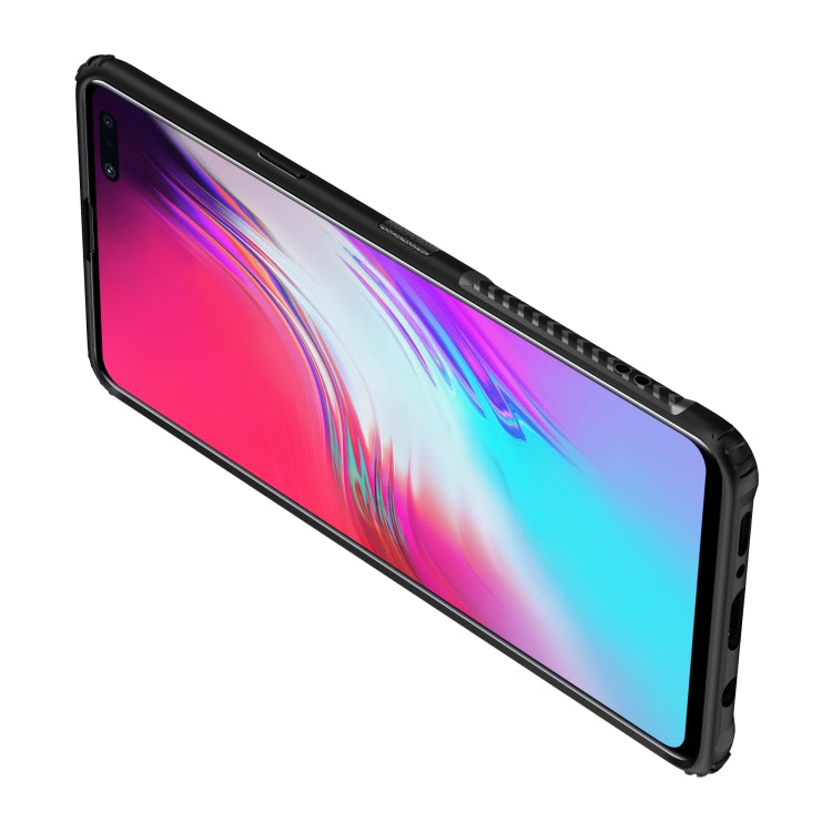 Shockproof Car Magnetic Case with 360 Degree Gold Armor Ring for Galaxy S10 5G
