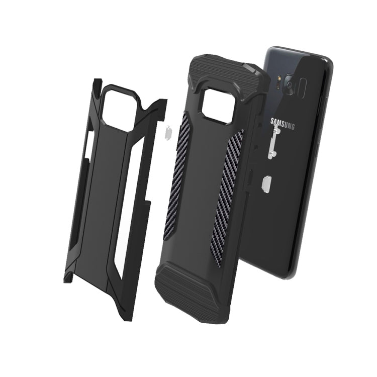 For Galaxy S8 + / G955 TPU + PC Steel Armor Combination Case